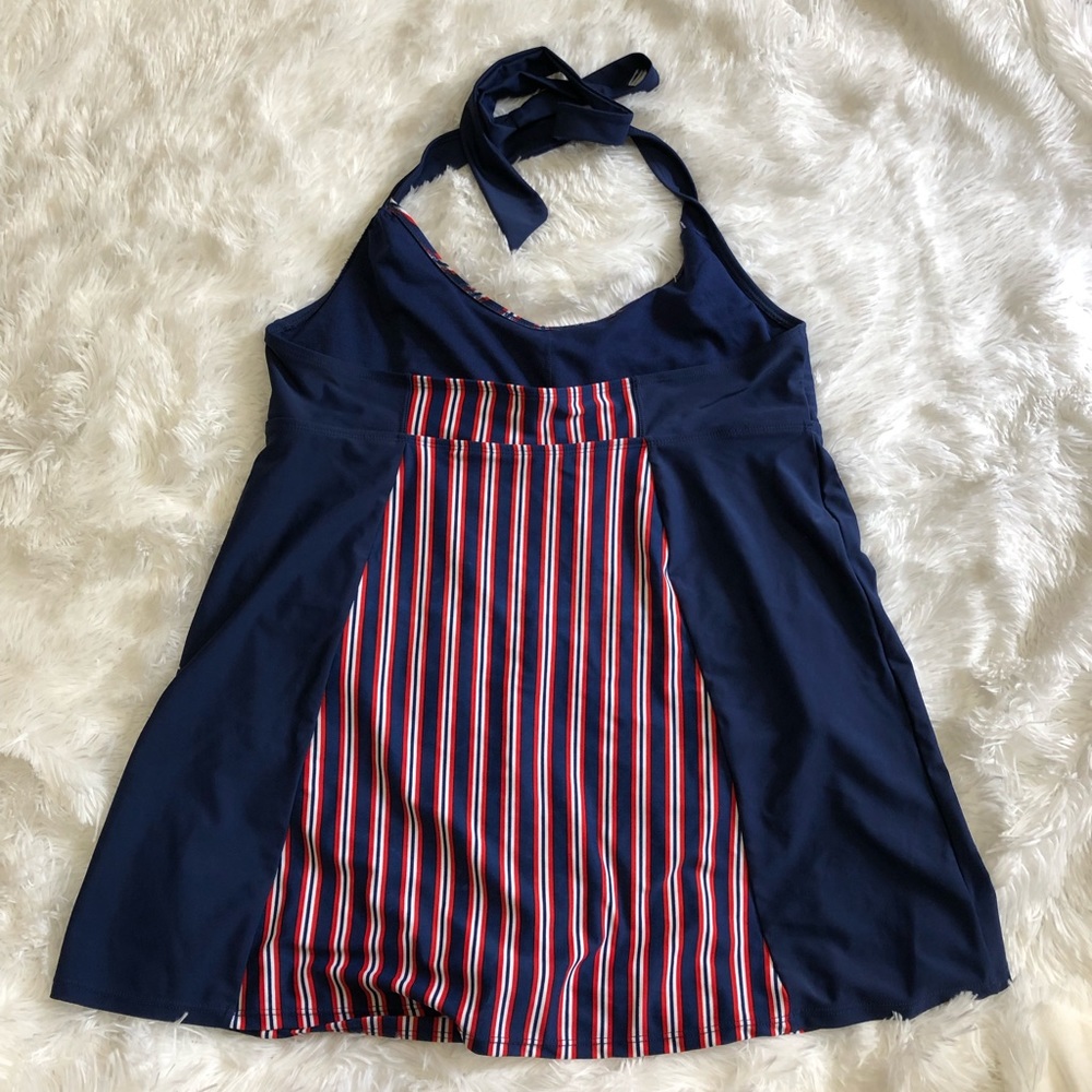 Basic Editions one piece swimsuit Sz16 - Picture 2 of 6